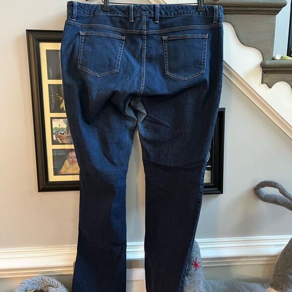 Eddie Bauer Curvy Slim Straight Fur Jeans sz 20T - Picture 7 of 8